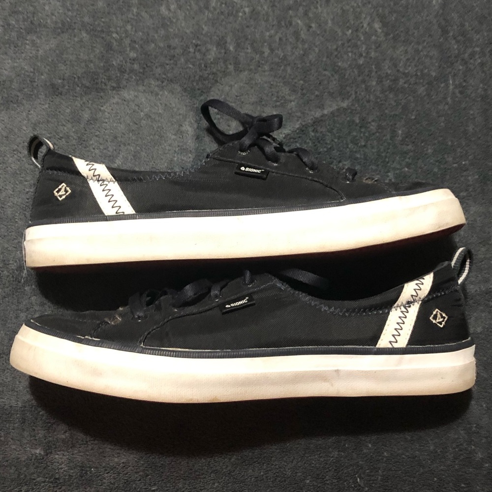 Sperry | Casual Navy Blue & White Boat Shoes - Picture 5 of 13